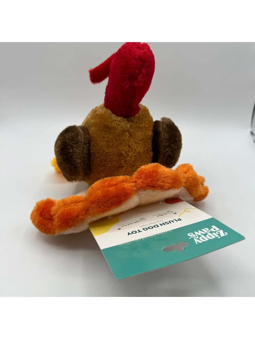 ZippyPaws Tucker the Turkey Plush Squeaky Dog Toy Thanksgiving Holiday ZP973